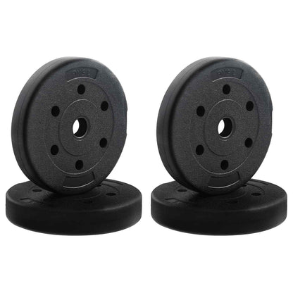 Set di Manubri 4-in-1 Nero e Blu 121 x 19,5 x 19,5 cm