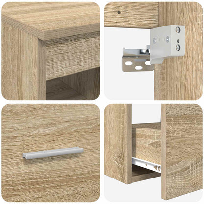 Set di mobili per il bagno 2 pz Rovere Sonoma
