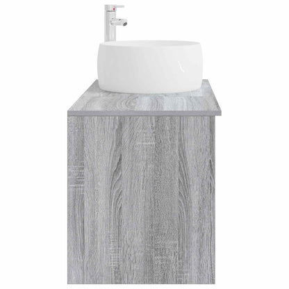 Set di mobili per il bagno 2 pcs Sonoma grigio | homemem39