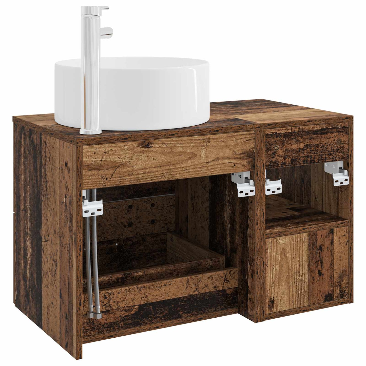Set di mobili per il bagno 2 pcs Legno antico | homemem39
