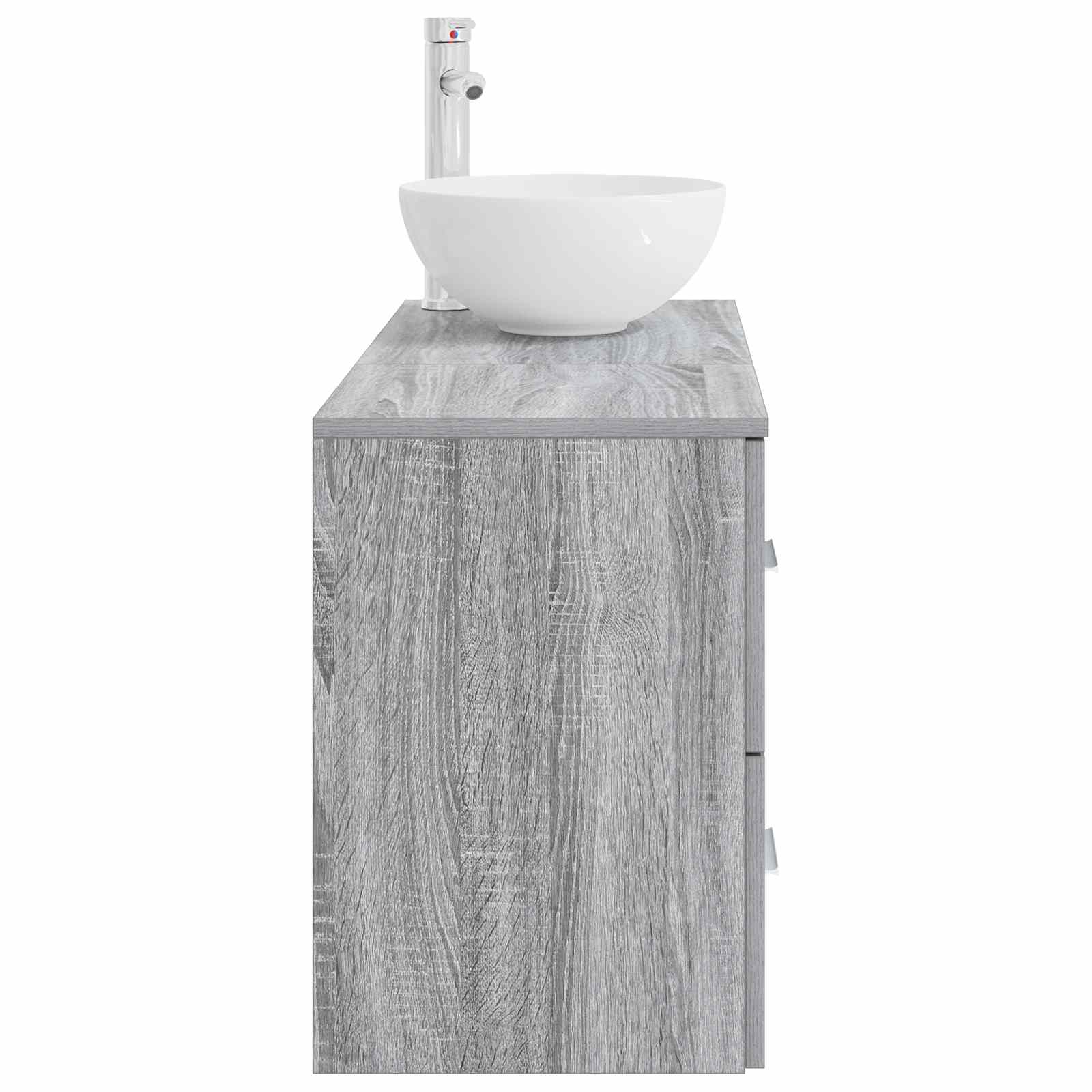 Set di mobili per il bagno 2 pcs Sonoma grigio | homemem39