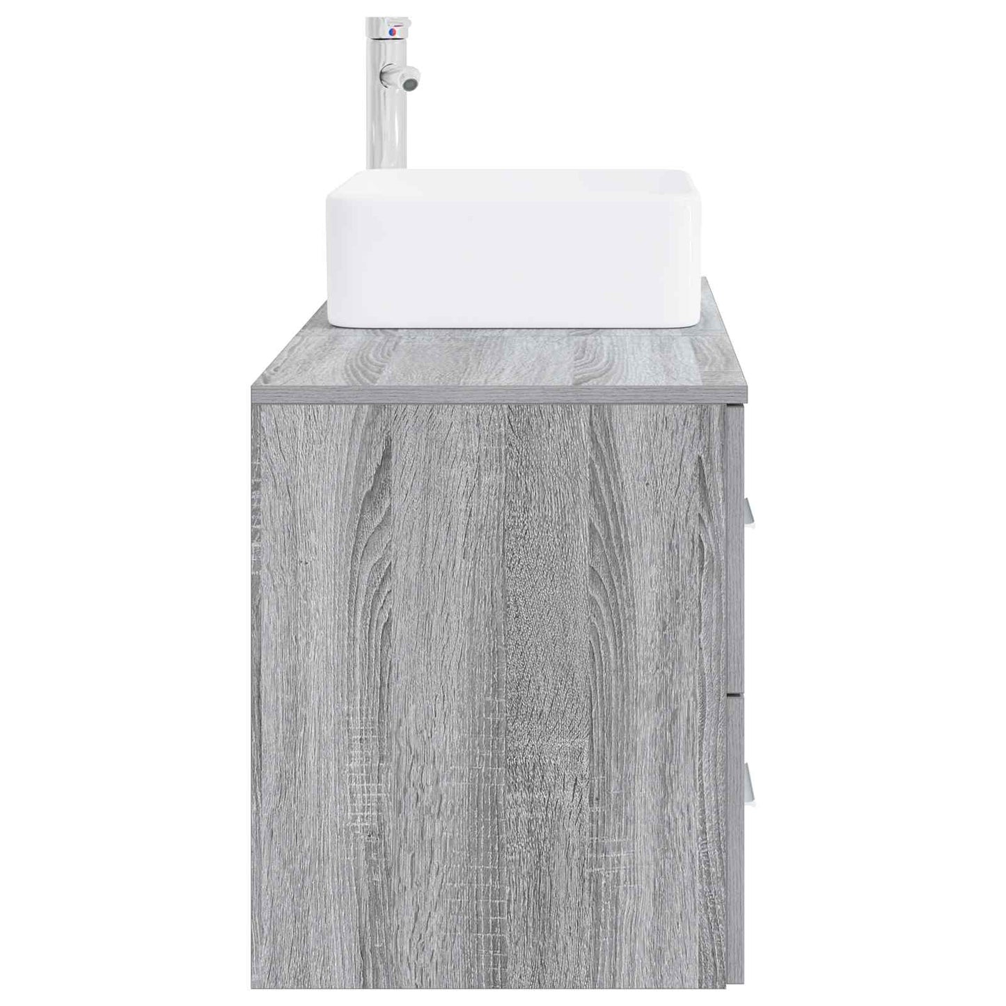 Set di mobili per il bagno 2 pcs Sonoma grigio | homemem39