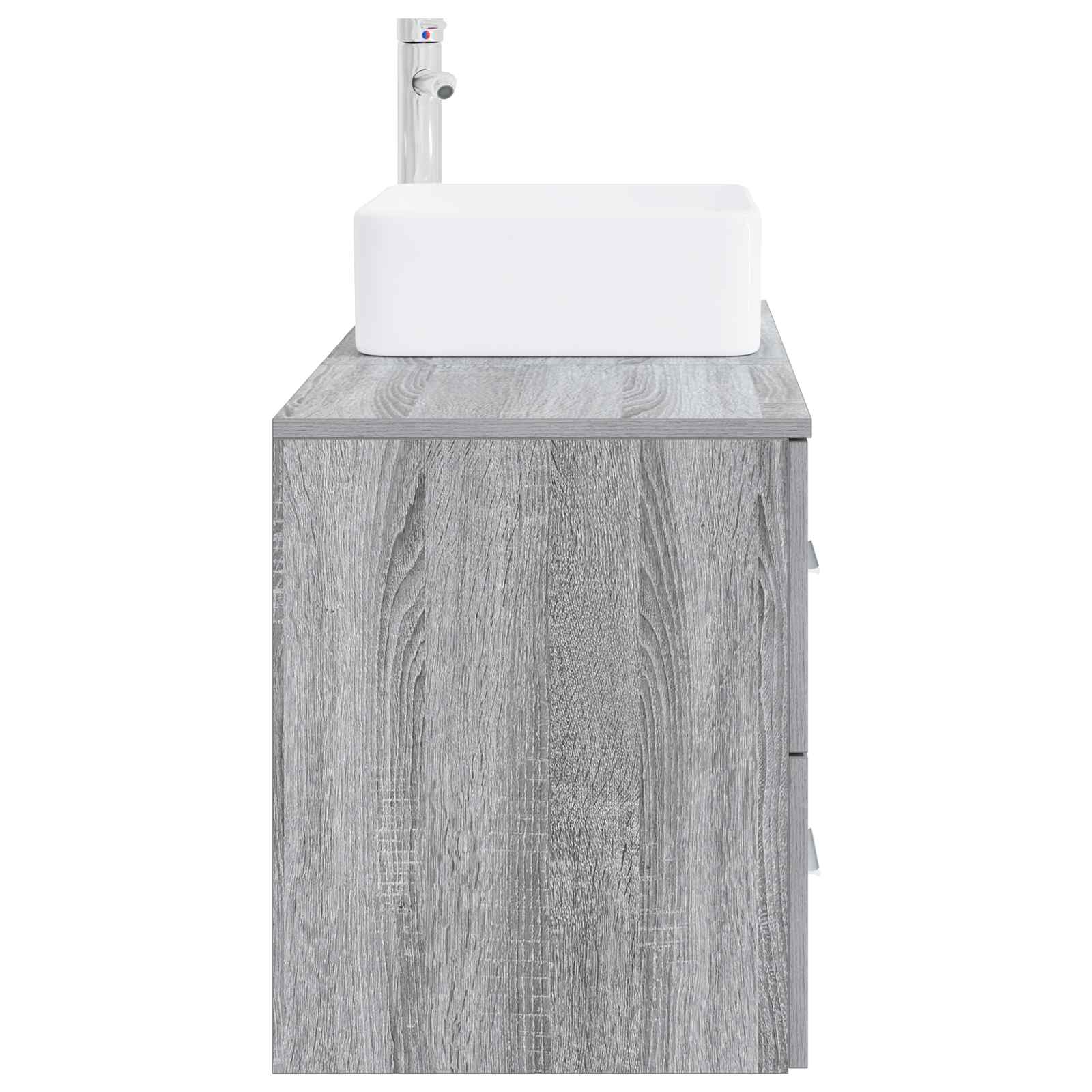 Set di mobili per il bagno 2 pcs Sonoma grigio | homemem39