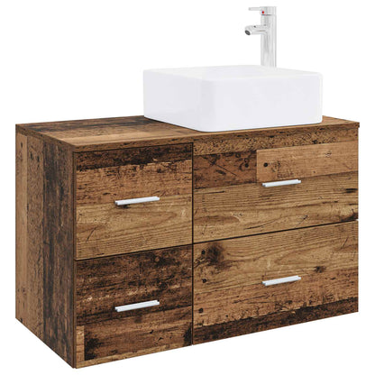 Set di mobili per il bagno 2 pcs Legno antico | homemem39