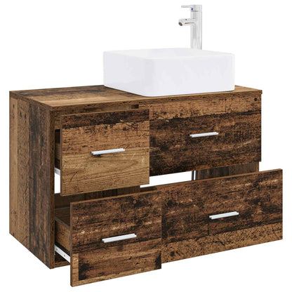 Set di mobili per il bagno 2 pcs Legno antico | homemem39