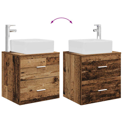 Set di mobili per il bagno 2 pcs Legno antico | homemem39