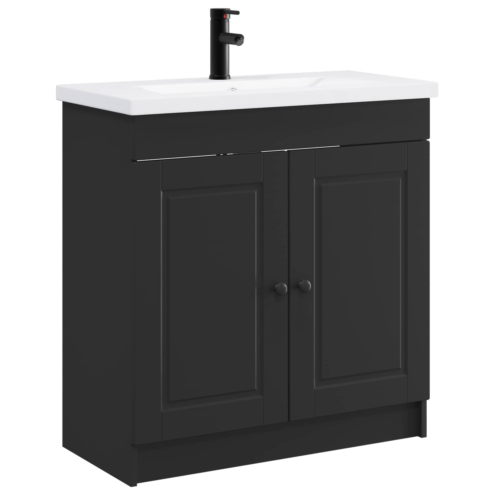 Set di mobili per il bagno Nero 56 x 37,5 x 81 cm | homemem39