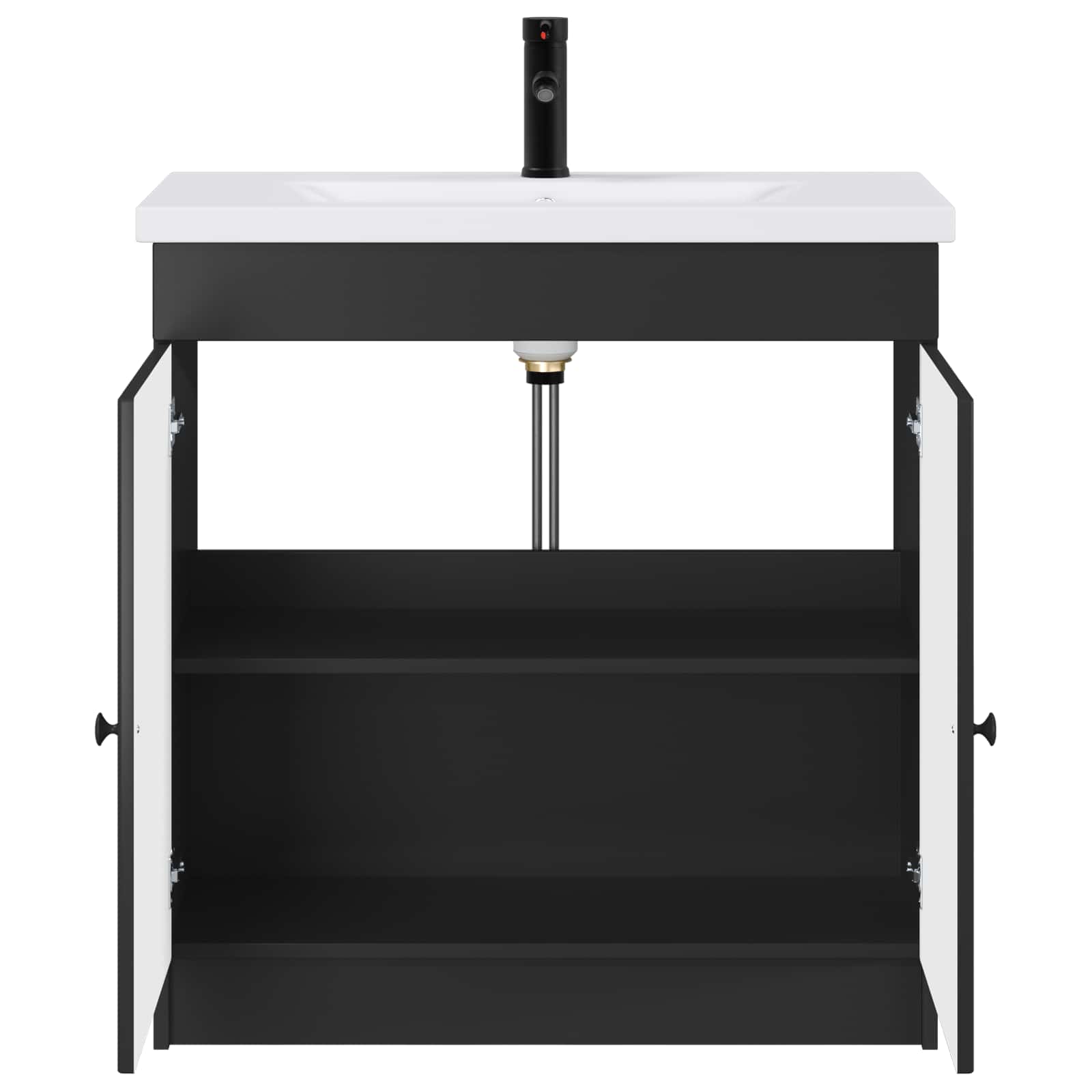 Set di mobili per il bagno Nero 56 x 37,5 x 81 cm | homemem39