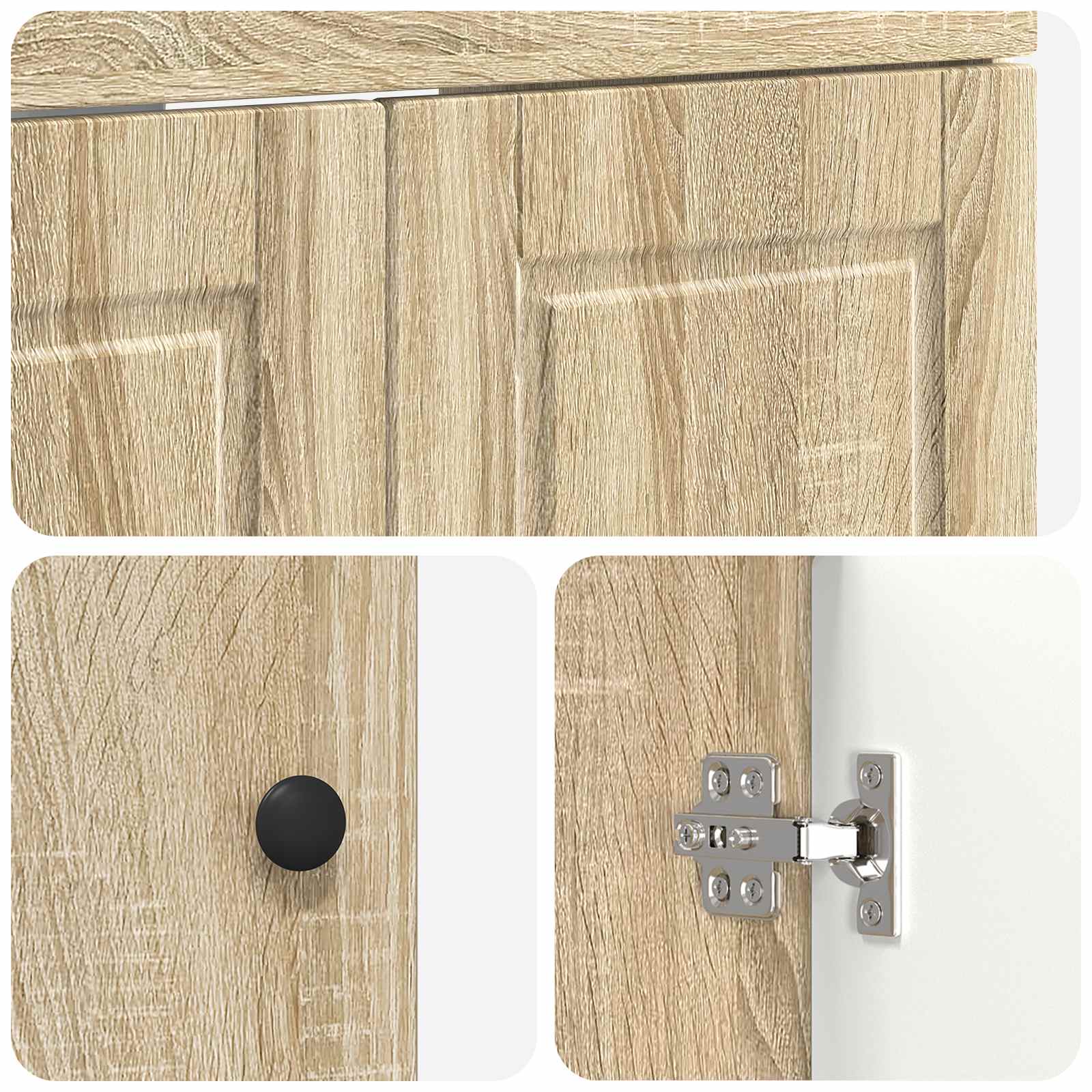 Set di mobili per il bagno Rovere Sonoma 56 x 37,5 x 81 cm | homemem39