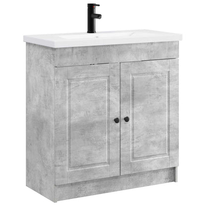Set di mobili per il bagno Grigio Cemento 56 x 37,5 x 81 cm | homemem39