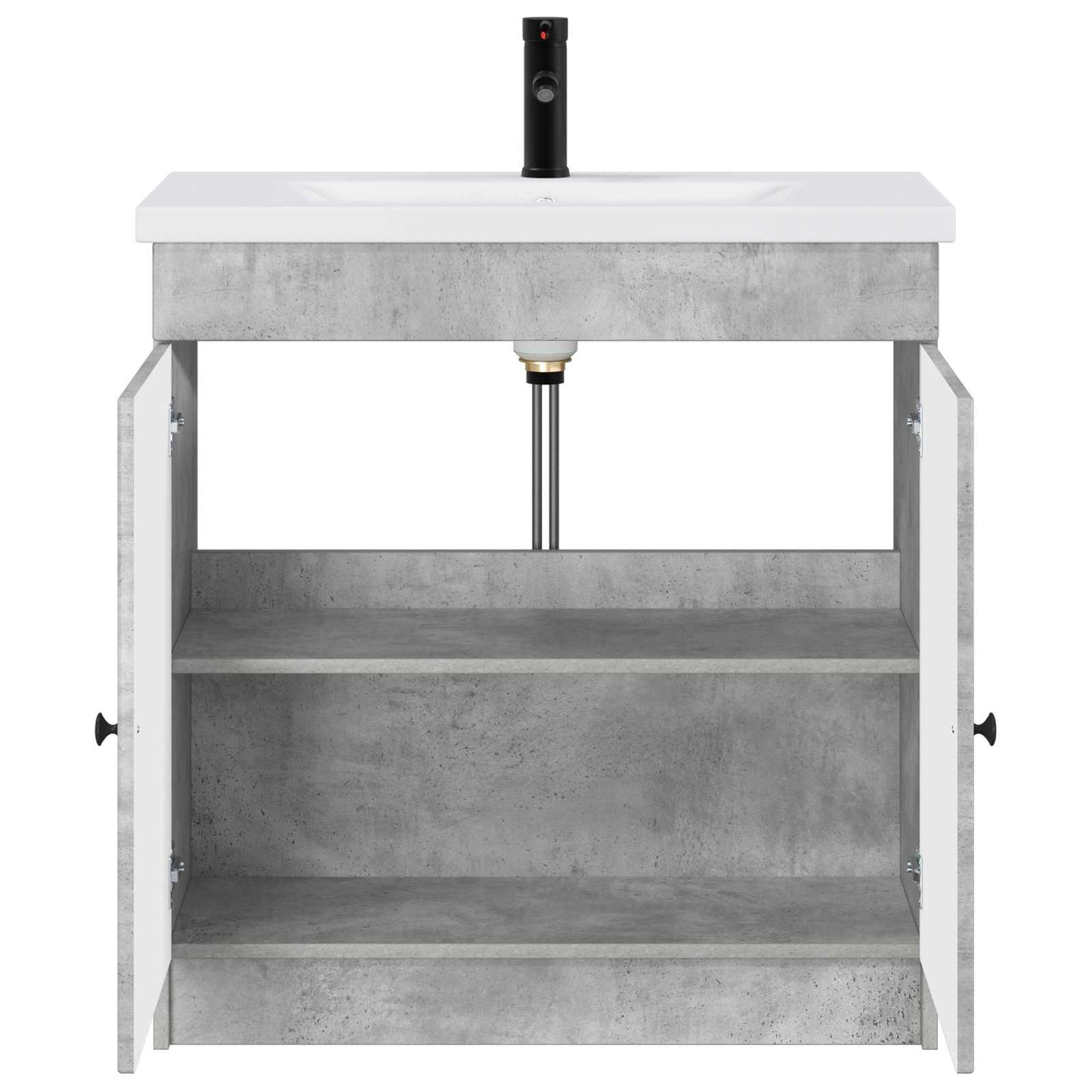 Set di mobili per il bagno Grigio Cemento 56 x 37,5 x 81 cm | homemem39