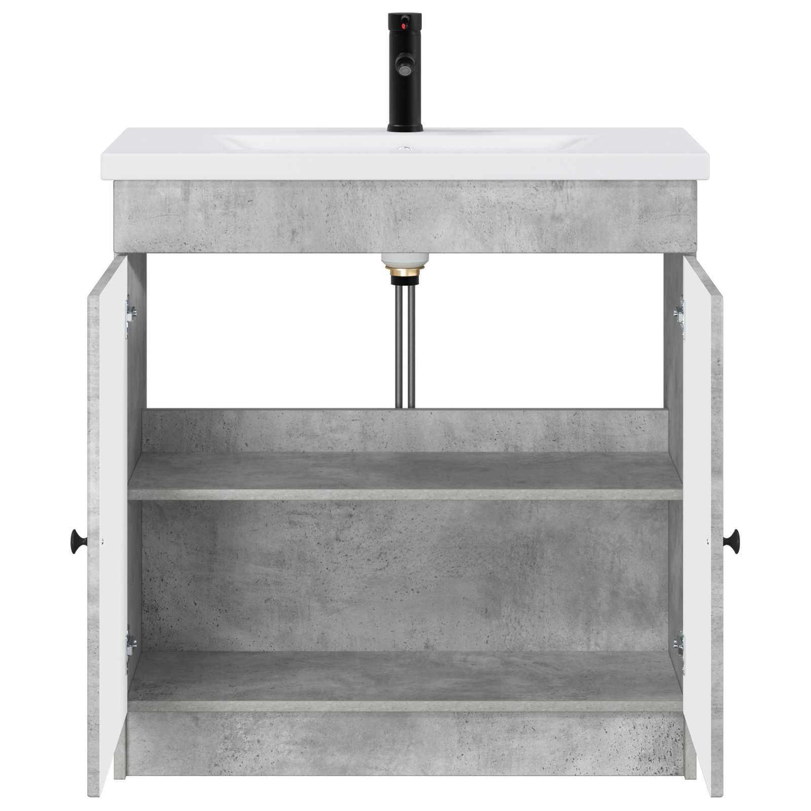 Set di mobili per il bagno Grigio Cemento 56 x 37,5 x 81 cm | homemem39