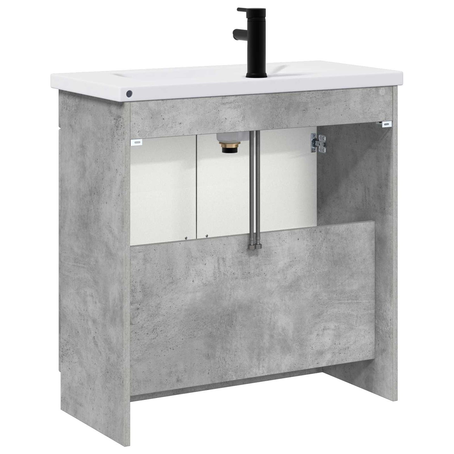 Set di mobili per il bagno Grigio Cemento 56 x 37,5 x 81 cm | homemem39