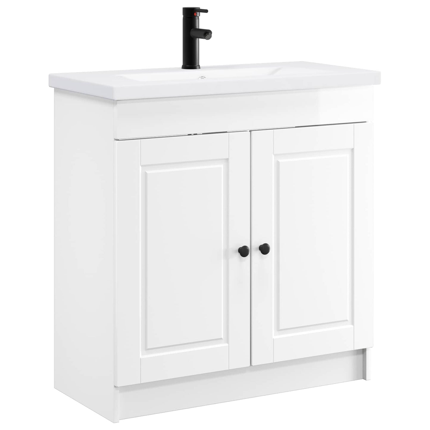 Set di mobili per il bagno Bianco Lucido 56 x 37,5 x 81 cm | homemem39