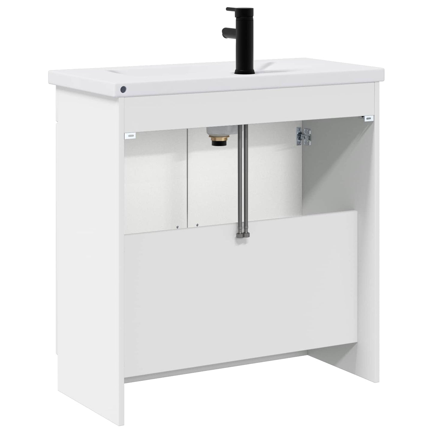 Set di mobili per il bagno Bianco Lucido 56 x 37,5 x 81 cm | homemem39