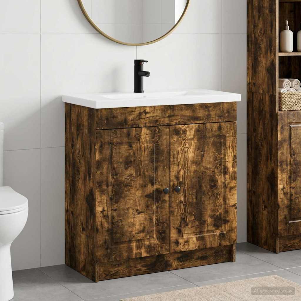 Set di mobili per il bagno Rovere Fumo 56 x 37,5 x 81 cm | homemem39