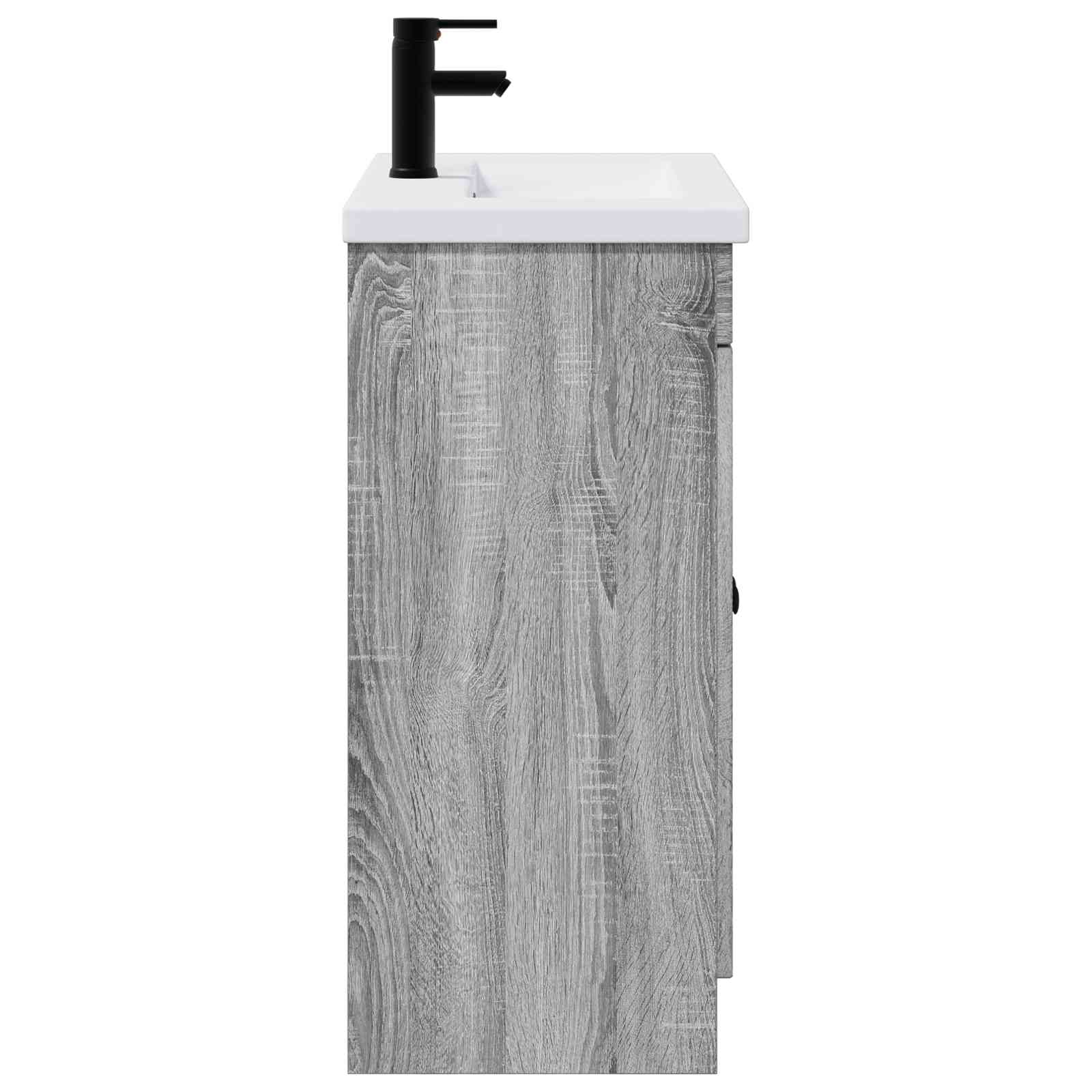 Set di mobili per il bagno Sonoma grigio 56 x 37,5 x 81 cm | homemem39