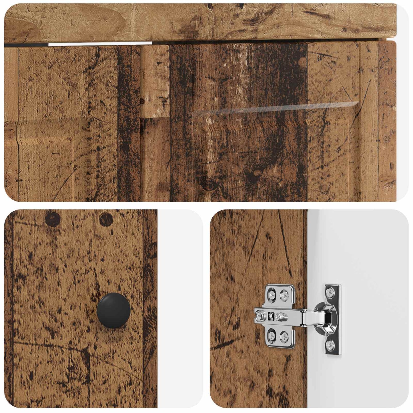 Set di mobili per il bagno Legno antico 56 x 37,5 x 81 cm | homemem39
