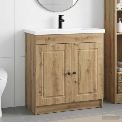 Set di mobili per il bagno Rovere Artigianale 56 x 37,5 x 81 cm | homemem39