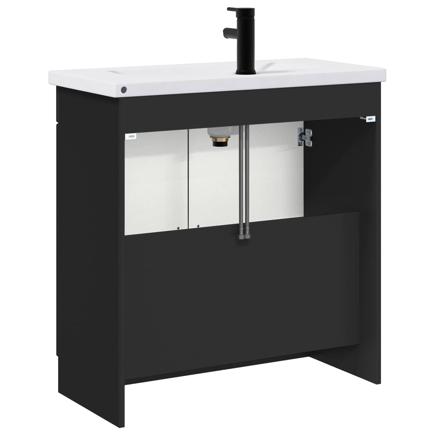 Set di mobili per il bagno Nero 78,5 x 37,5 x 81 cm | homemem39