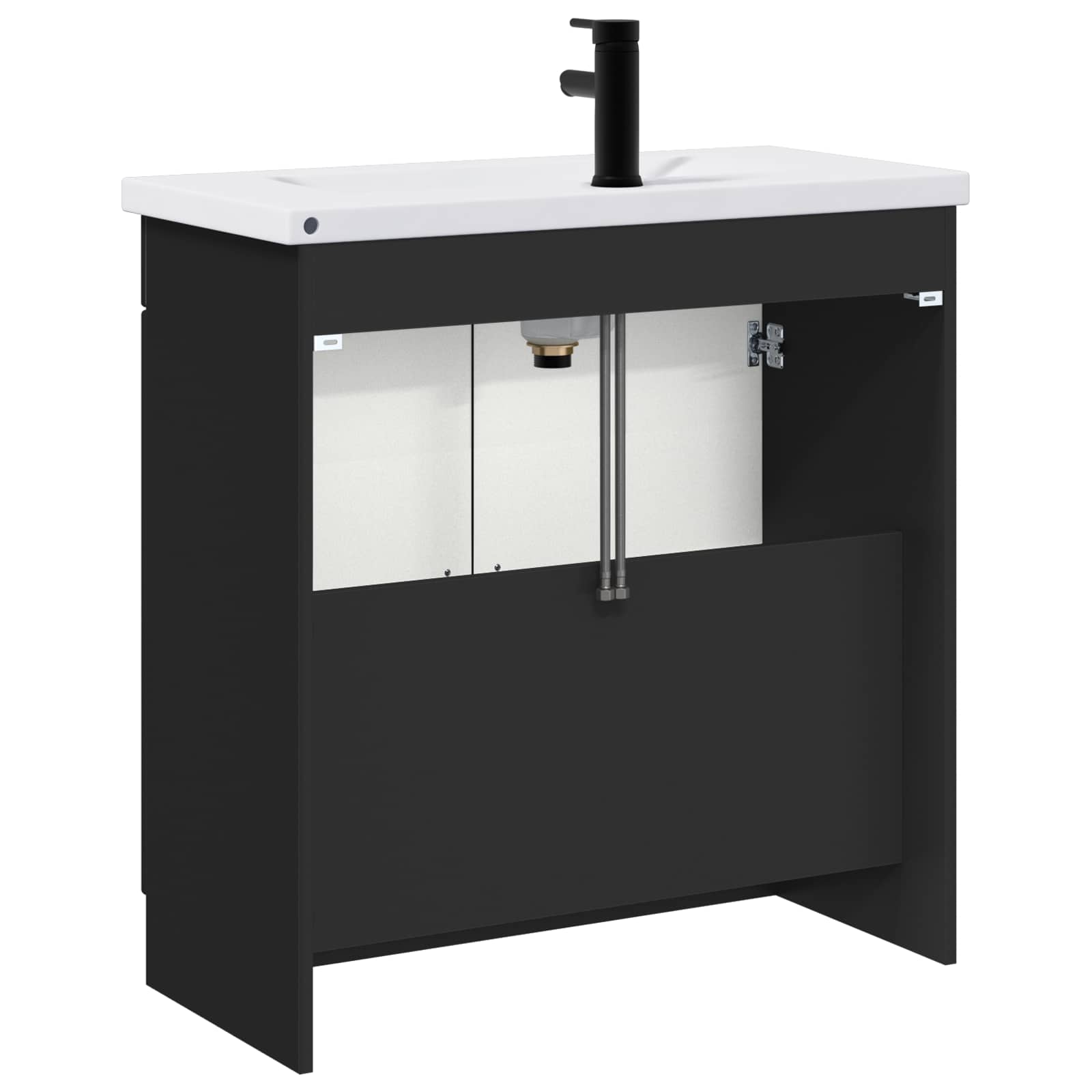 Set di mobili per il bagno Nero 78,5 x 37,5 x 81 cm | homemem39