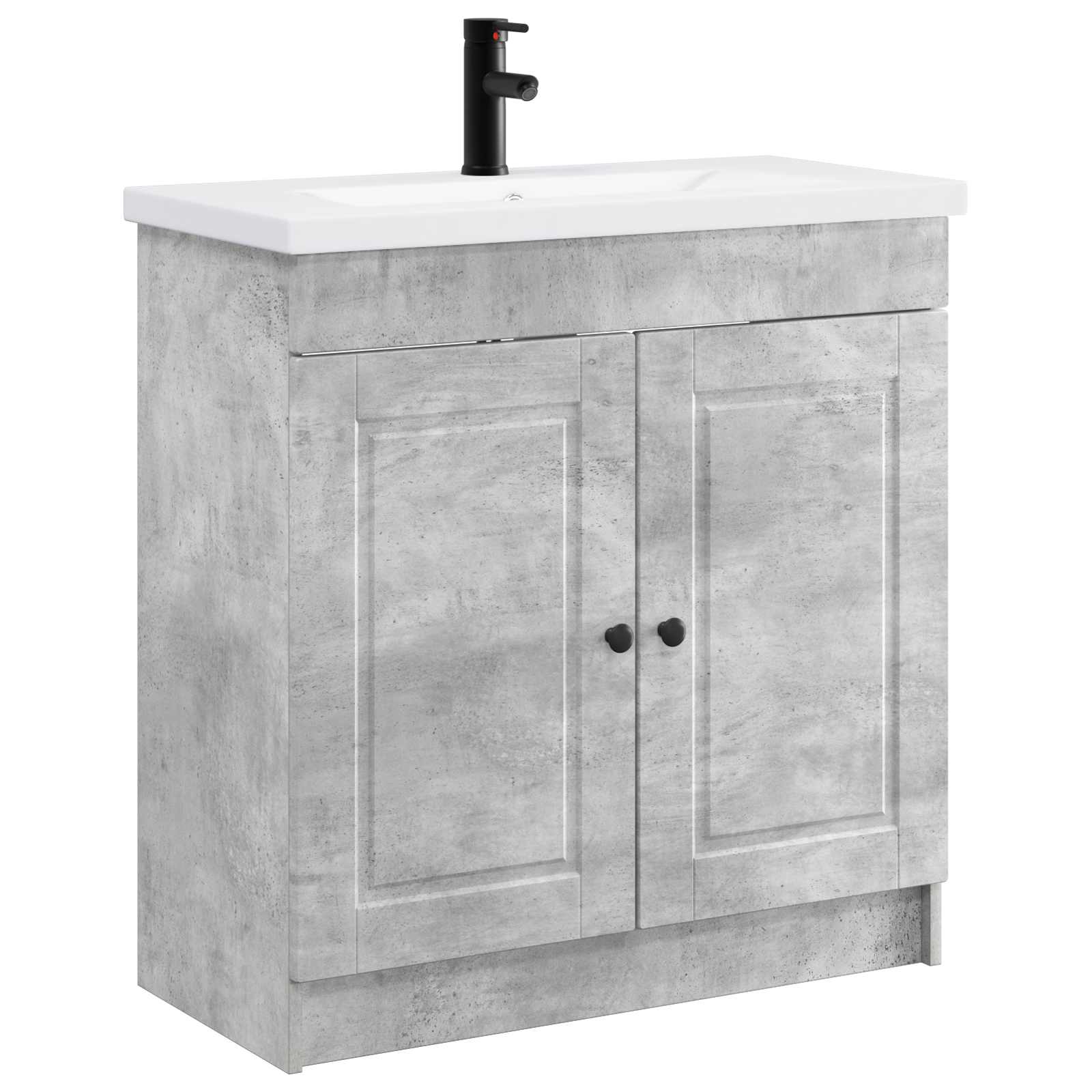 Set di mobili per il bagno Grigio Cemento 78,5 x 37,5 x 81 cm | homemem39