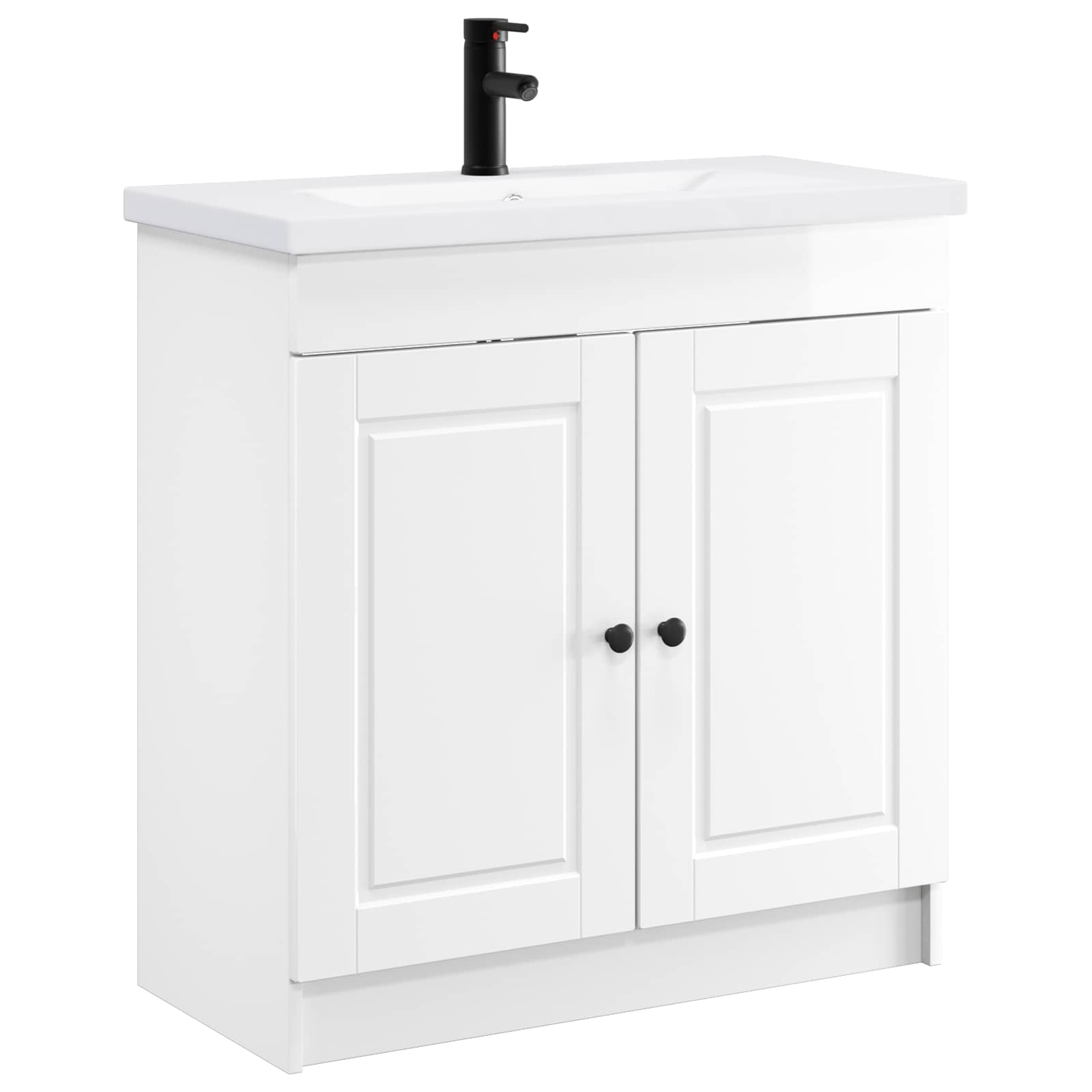 Set di mobili per il bagno Bianco Lucido 78,5 x 37,5 x 81 cm | homemem39