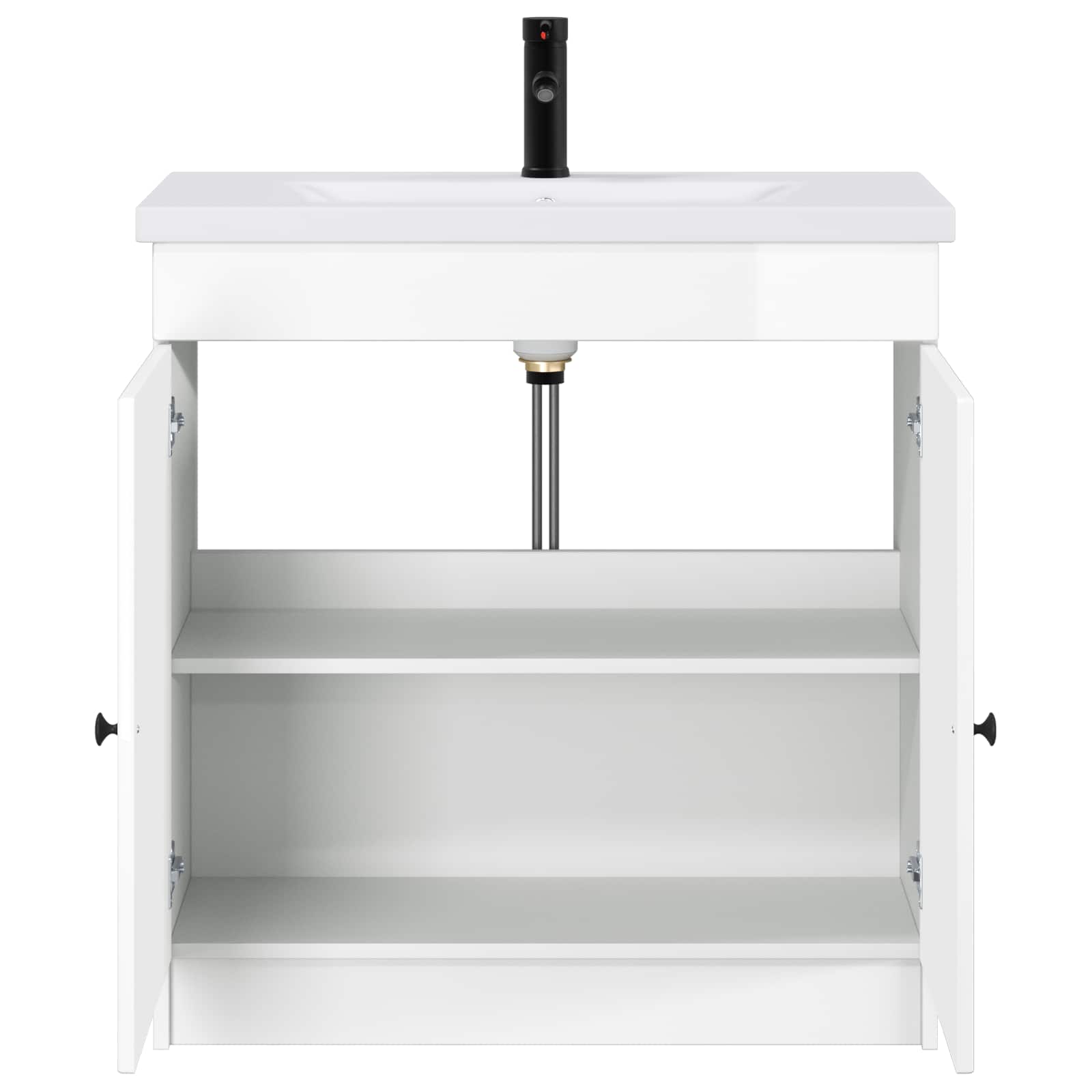 Set di mobili per il bagno Bianco Lucido 78,5 x 37,5 x 81 cm | homemem39