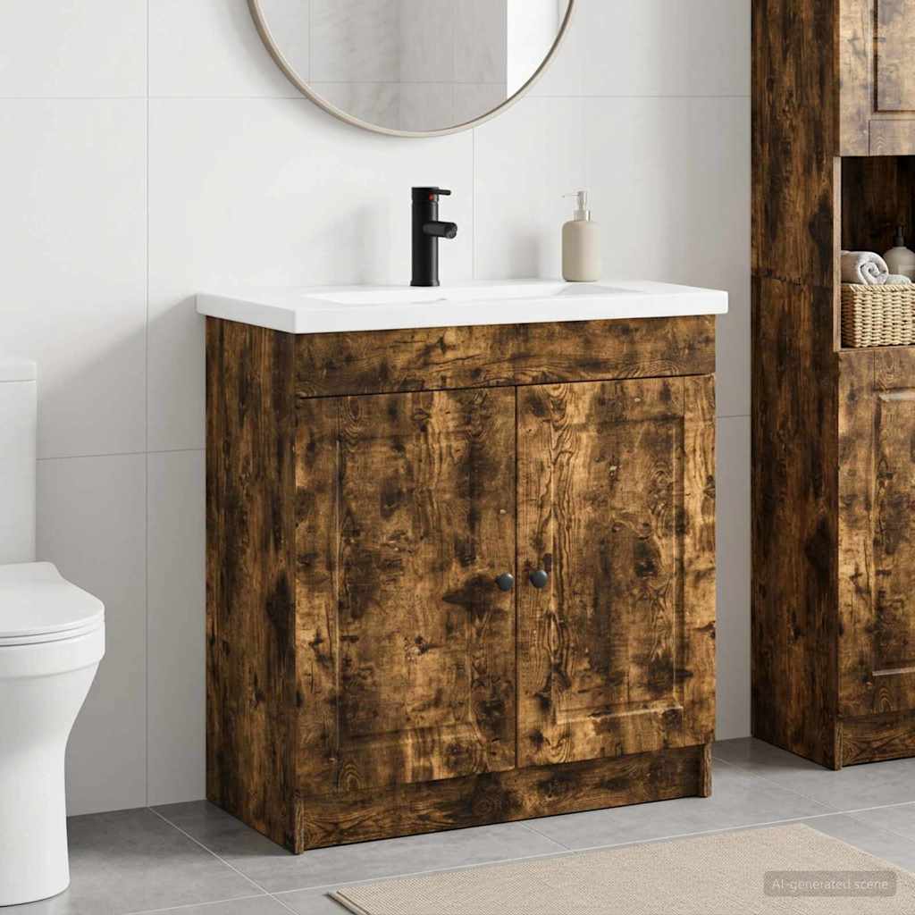 Set di mobili per il bagno Rovere Fumo 78,5 x 37,5 x 81 cm