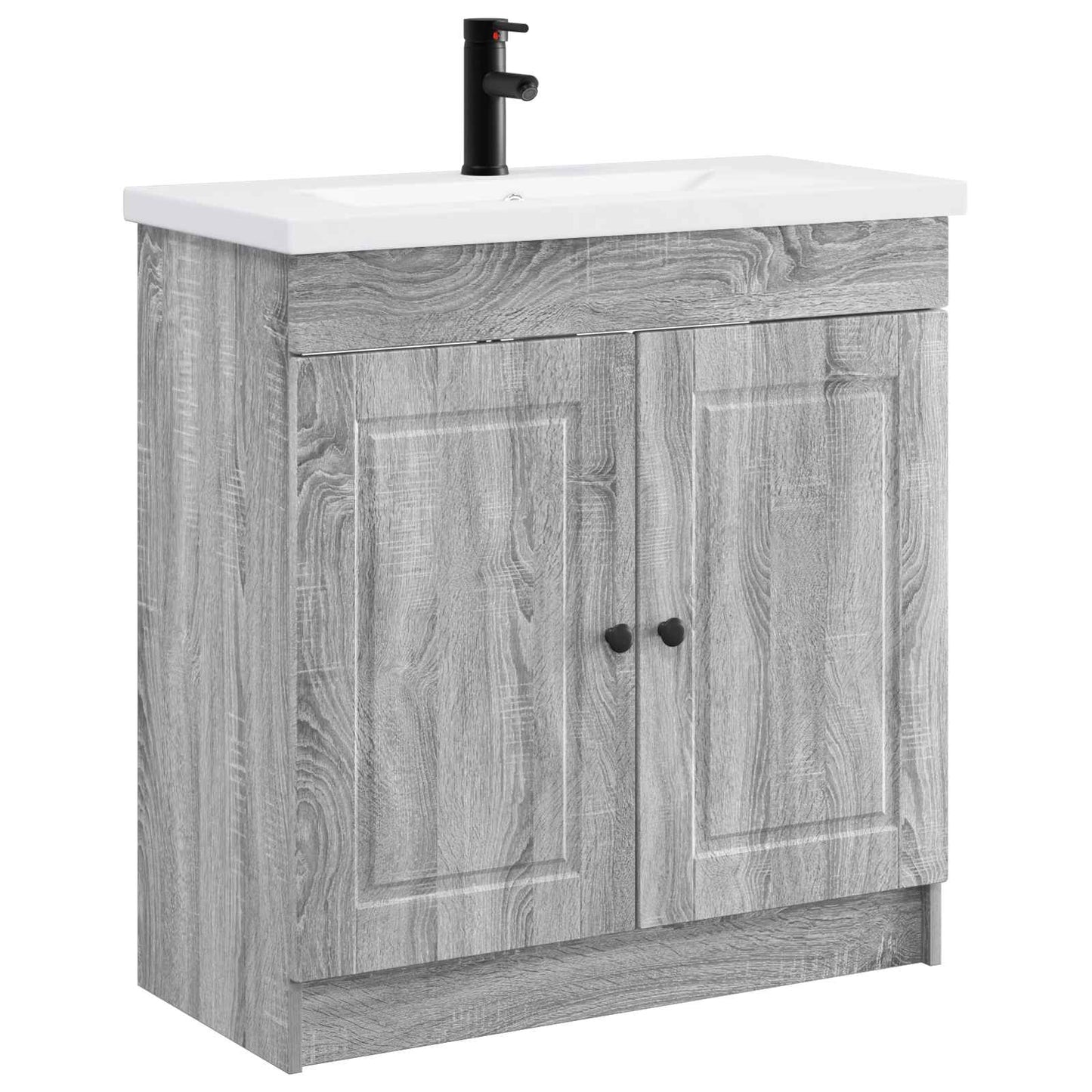 Set di mobili per il bagno Sonoma grigio 78,5 x 37,5 x 81 cm | homemem39