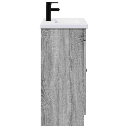 Set di mobili per il bagno Sonoma grigio 78,5 x 37,5 x 81 cm | homemem39