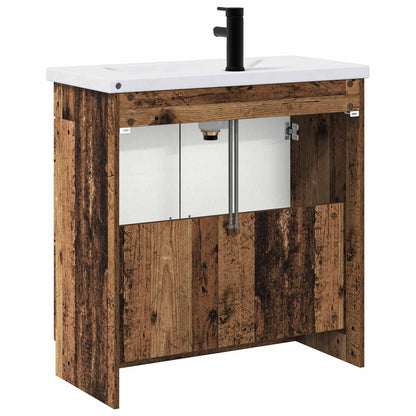 Set di mobili per il bagno Legno antico 78,5 x 37,5 x 81 cm | homemem39