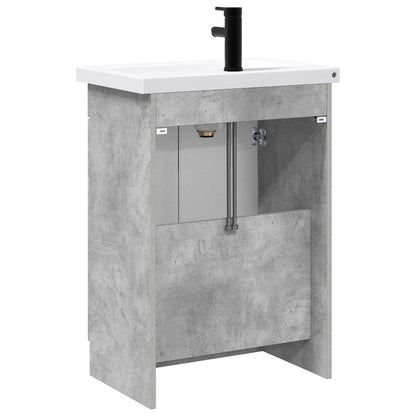 Set di mobili per il bagno Grigio Cemento 56 x 37,5 x 81 cm | homemem39