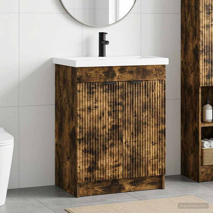 Set di mobili per il bagno Rovere Fumo 56 x 37,5 x 81 cm | homemem39