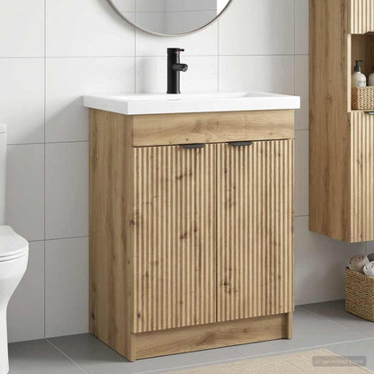 Set di mobili per il bagno Rovere Artigianale 56 x 37,5 x 81 cm | homemem39