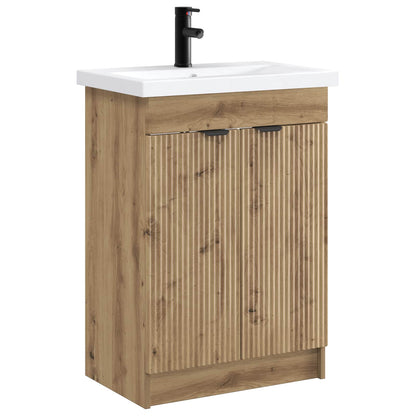 Set di mobili per il bagno Rovere Artigianale 56 x 37,5 x 81 cm | homemem39