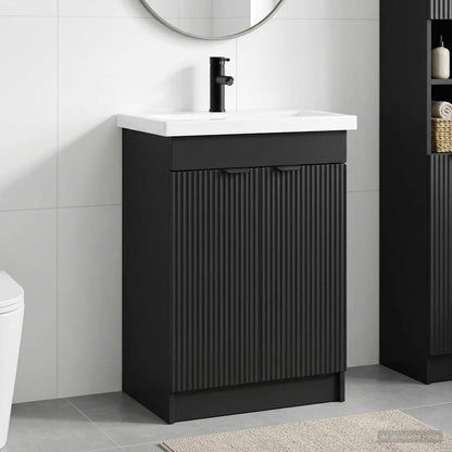 Set di mobili per il bagno Nero 78,5 x 37,5 x 81 cm | homemem39