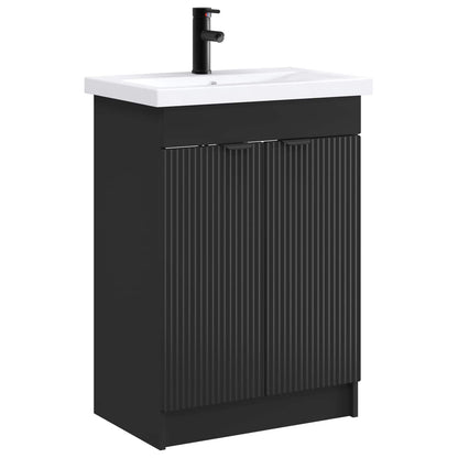 Set di mobili per il bagno Nero 78,5 x 37,5 x 81 cm | homemem39