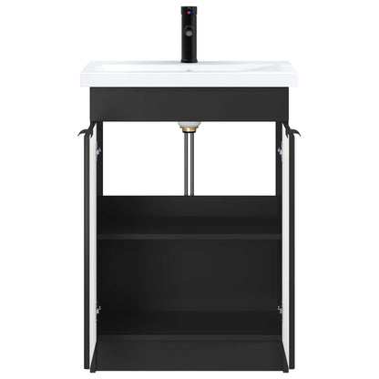 Set di mobili per il bagno Nero 78,5 x 37,5 x 81 cm | homemem39