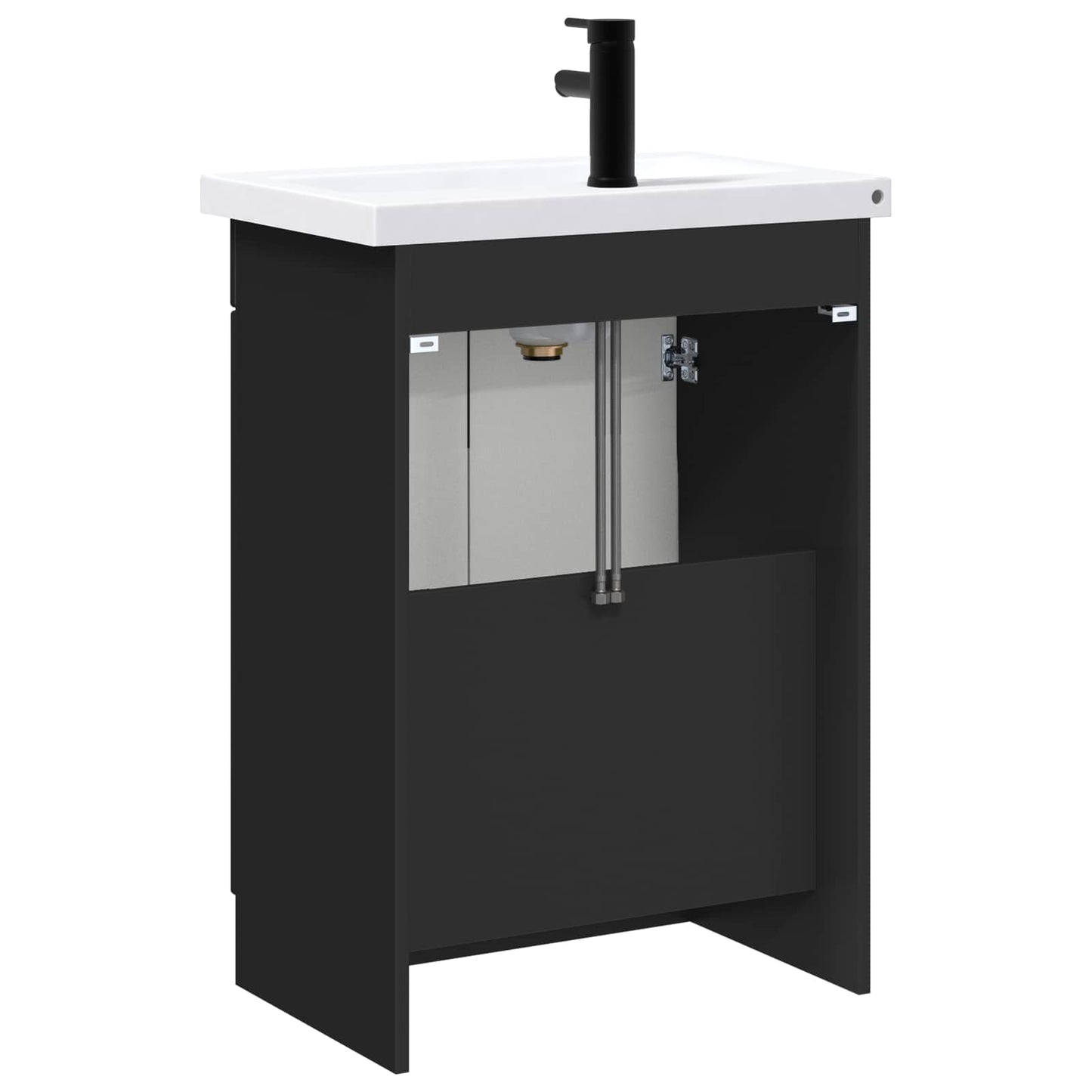 Set di mobili per il bagno Nero 78,5 x 37,5 x 81 cm | homemem39