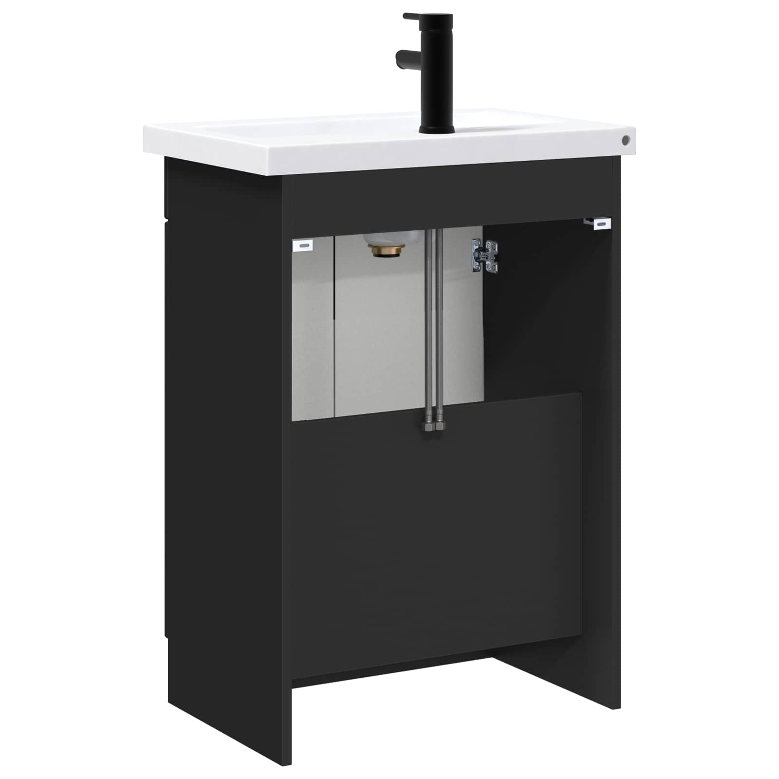 Set di mobili per il bagno Nero 78,5 x 37,5 x 81 cm | homemem39