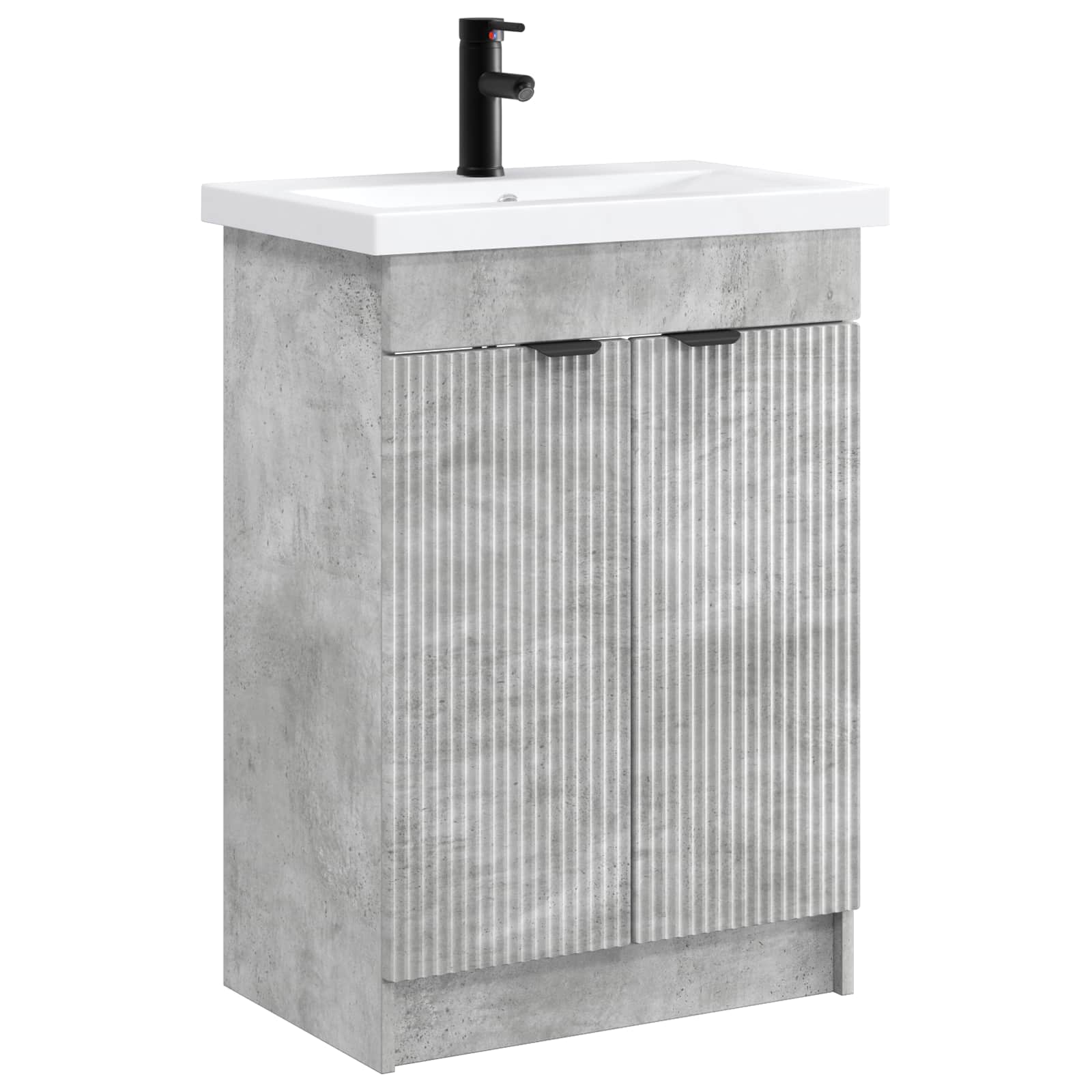 Set di mobili per il bagno Grigio Cemento 78,5 x 37,5 x 81 cm | homemem39
