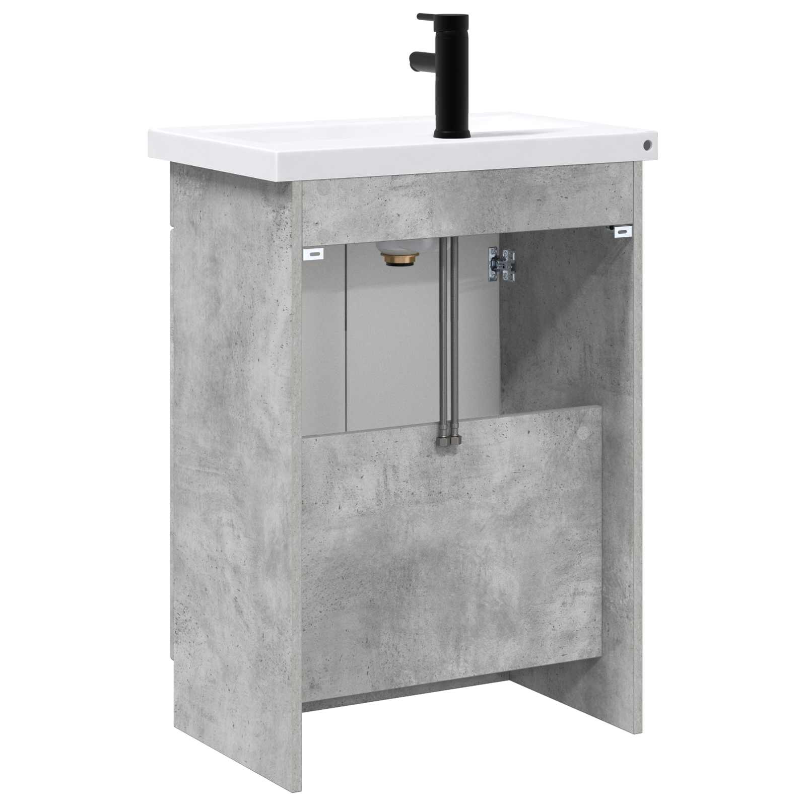Set di mobili per il bagno Grigio Cemento 78,5 x 37,5 x 81 cm | homemem39