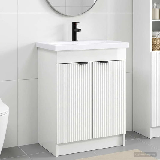 Set di mobili per il bagno Bianco Lucido 78,5 x 37,5 x 81 cm | homemem39