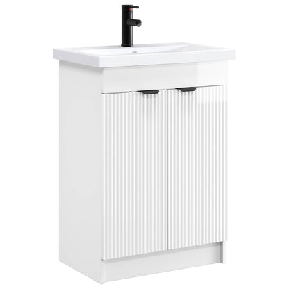 Set di mobili per il bagno Bianco Lucido 78,5 x 37,5 x 81 cm | homemem39