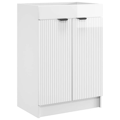 Set di mobili per il bagno Bianco Lucido 78,5 x 37,5 x 81 cm | homemem39