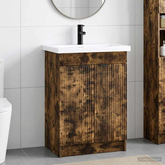 Set di mobili per il bagno Rovere Fumo 78,5 x 37,5 x 81 cm | homemem39