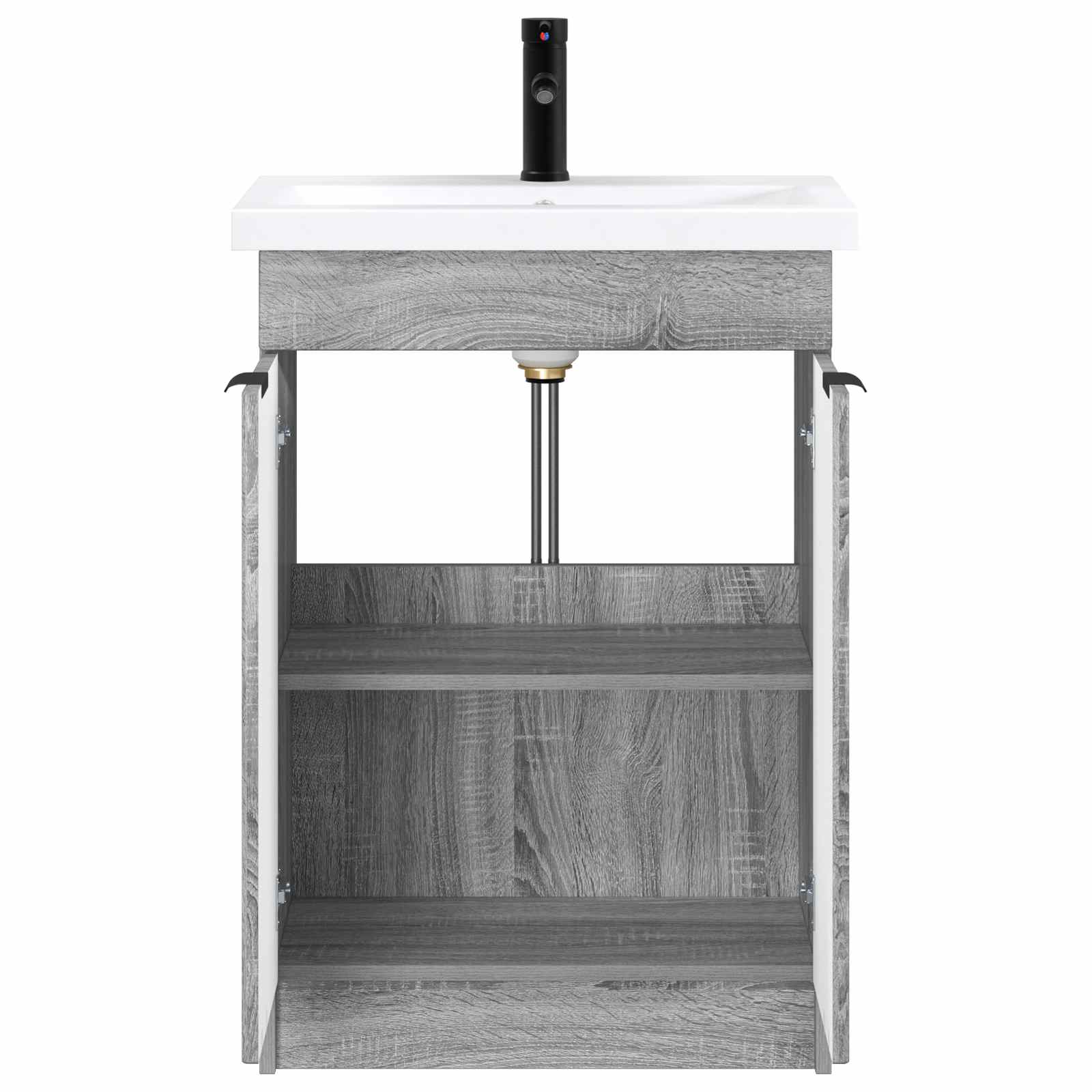 Set di mobili per il bagno Sonoma grigio 78,5 x 37,5 x 81 cm | homemem39