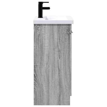 Set di mobili per il bagno Sonoma grigio 78,5 x 37,5 x 81 cm | homemem39