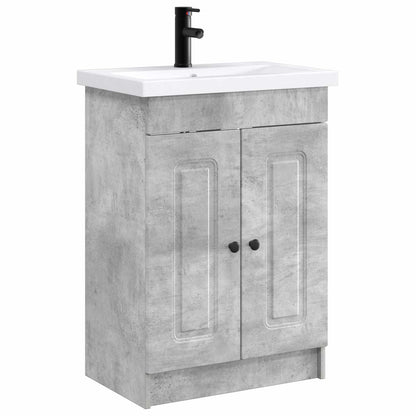 Set di mobili per il bagno Grigio Cemento 56 x 37,5 x 81 cm | homemem39